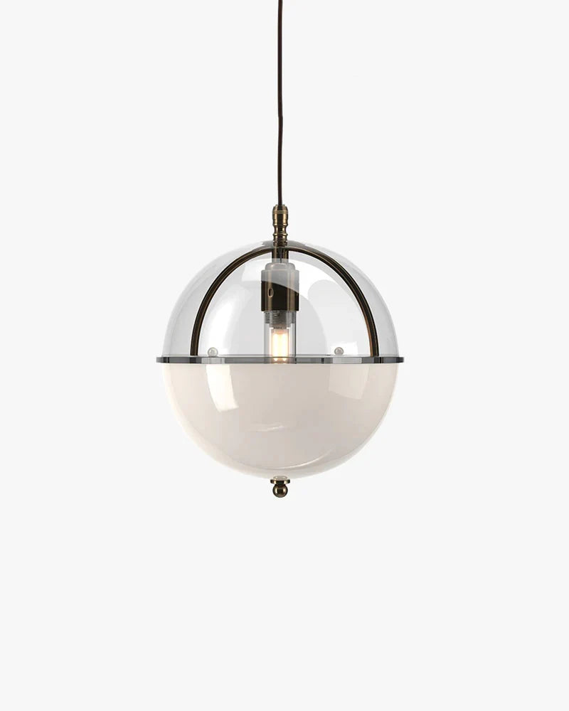 Grafton Glass Globe Pendant Light – Double Glass Designer Hanging Lamp (E27 LED)