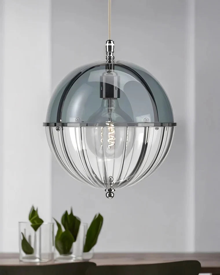 Grafton Glass Globe Pendant Light – Double Glass Designer Hanging Lamp (E27 LED)