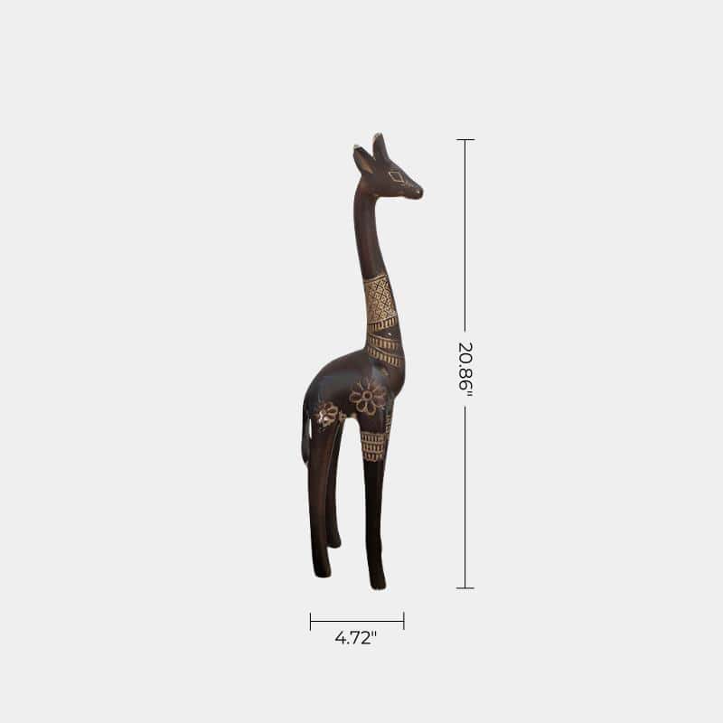 Giraffe Wood Sculpture
