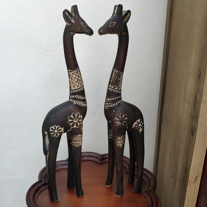 Giraffe Wood Sculpture
