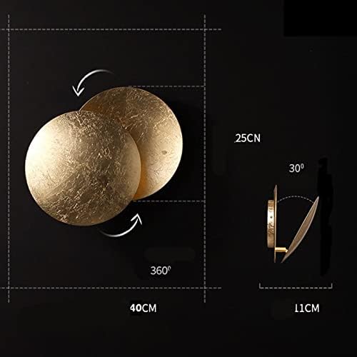 Moon Wall Light – Modern Gold LED Decorative Wall Lamp