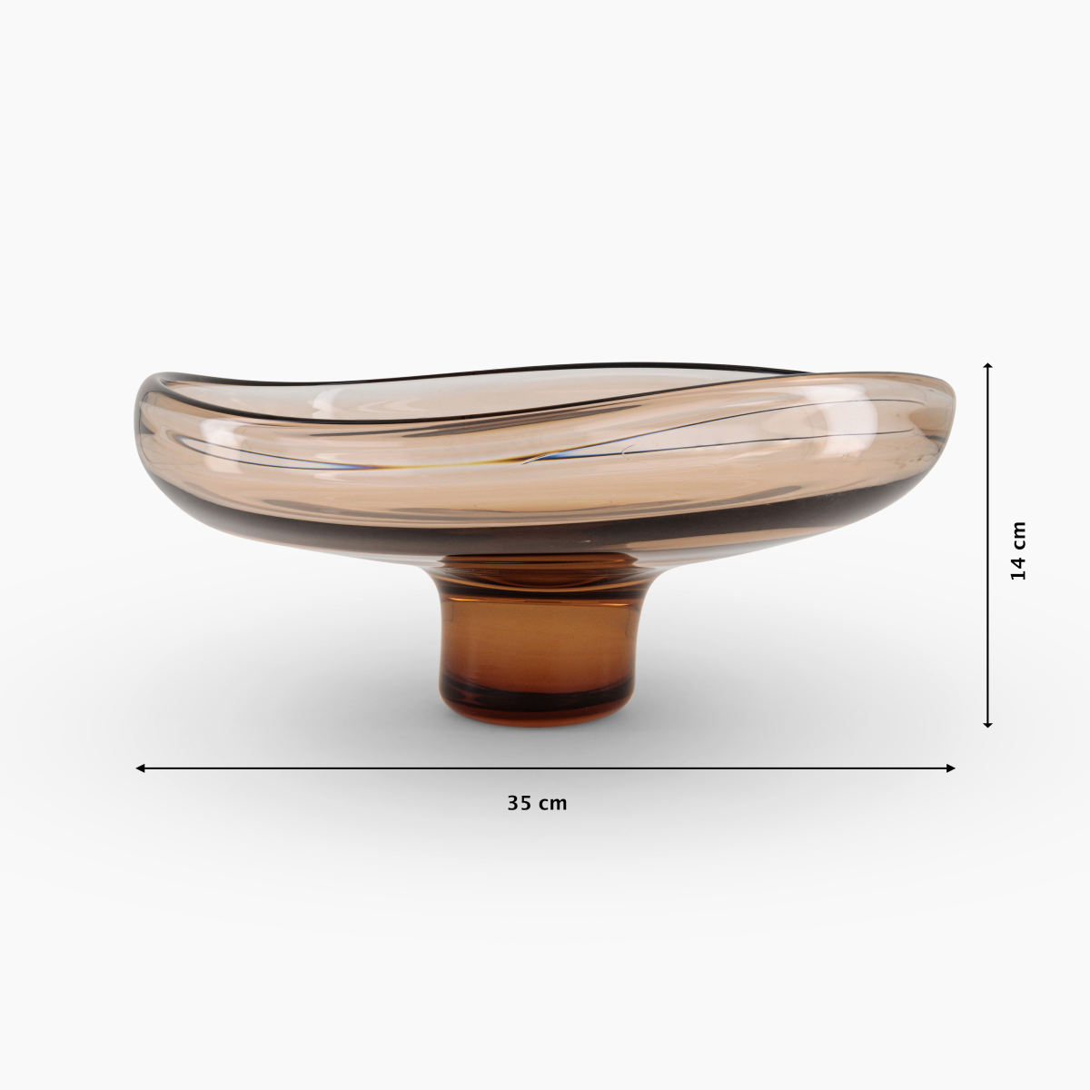 Amber Basin Vase