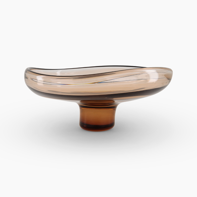 Amber Basin Vase