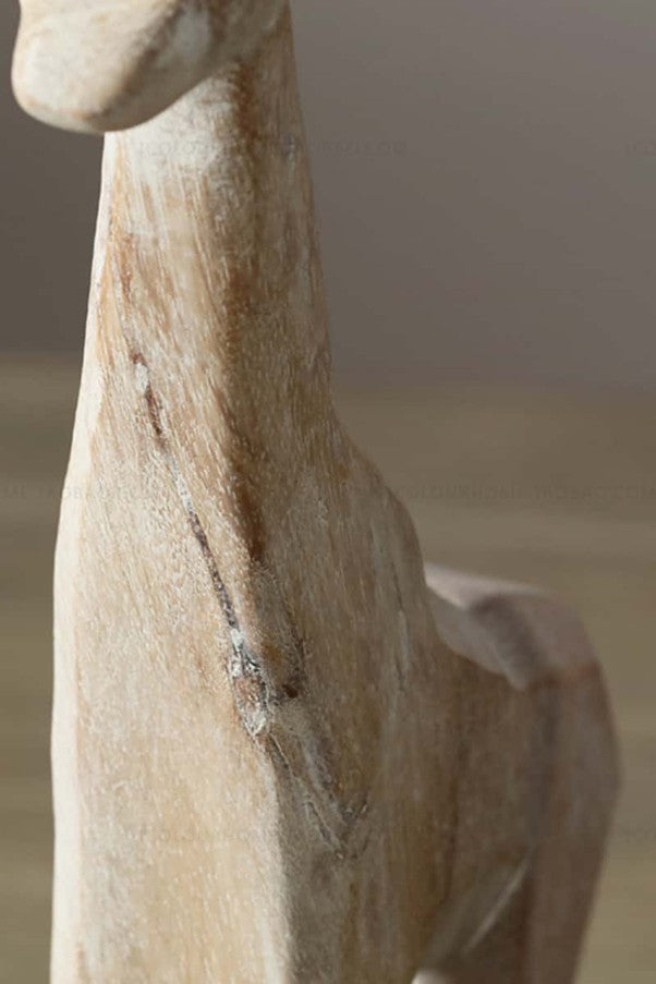 Giraffe Wood Sculpture