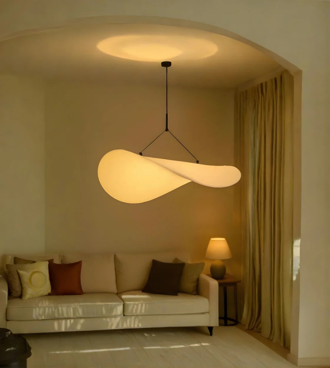 AERIS SCULPTED WAVE PENDANT LIGHT