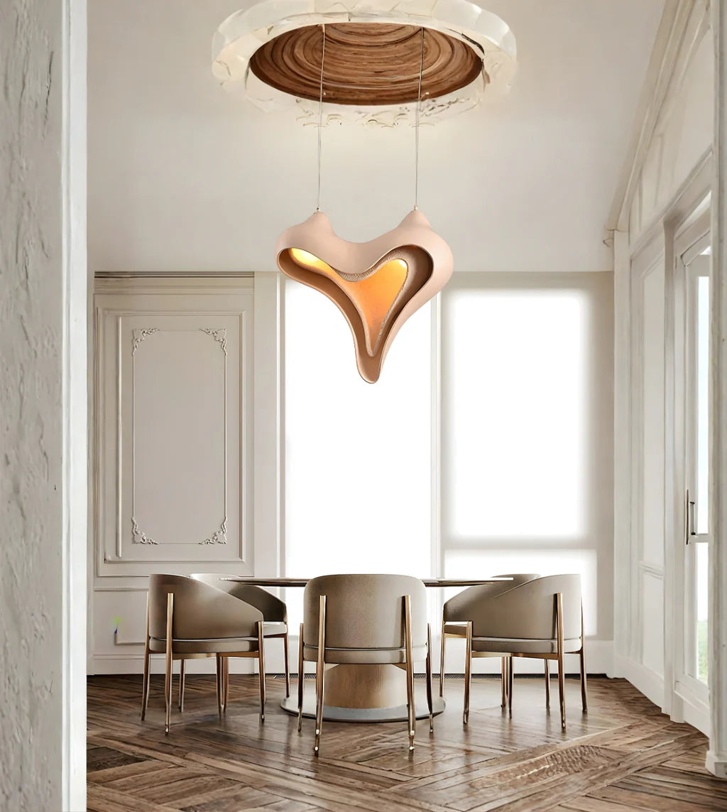 AMORA SCULPTED BLUSH PENDANT LIGHT