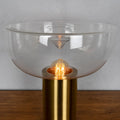 Bonfire (Gold) Clear Glass Table Lamp