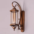 Townhouse (Antique Gold) Clear Glass Outdoor Covered Wall Light