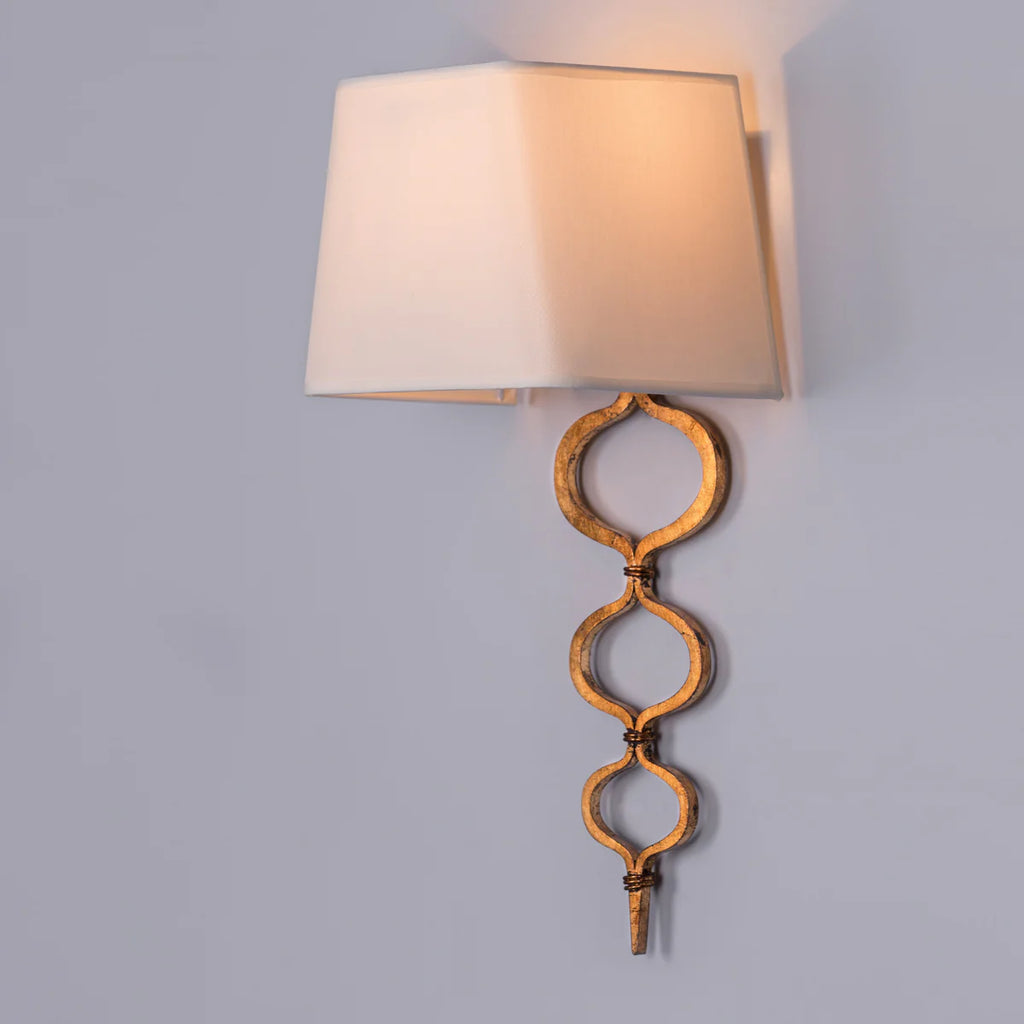 Sunlit (Cream, Gold, Foil Finish) Wall Light