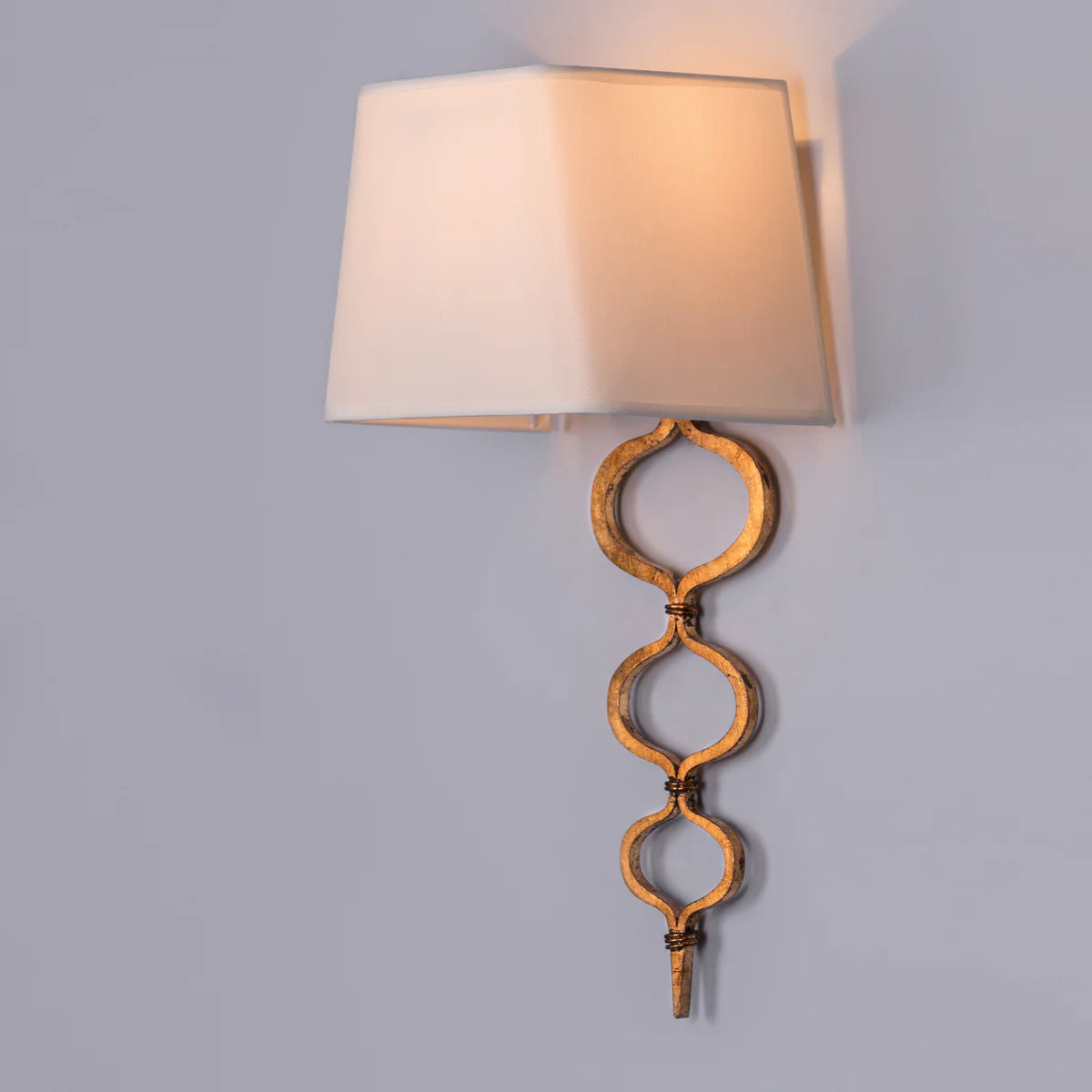 Sunlit (Cream, Gold, Foil Finish) Wall Light