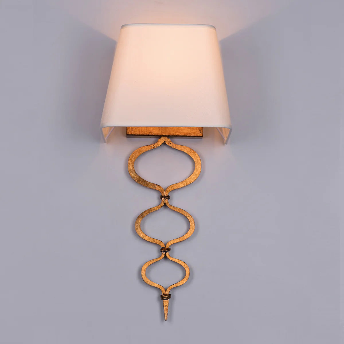 Sunlit (Cream, Gold, Foil Finish) Wall Light