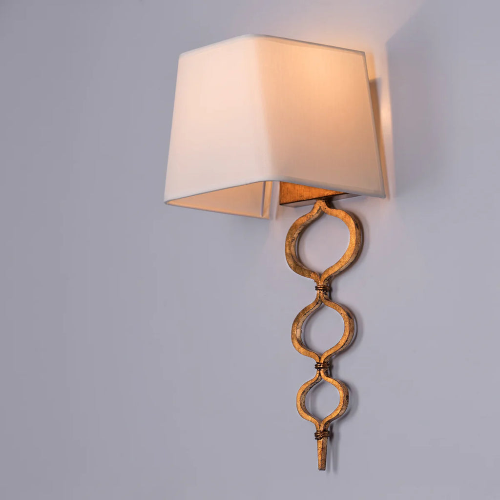 Sunlit (Cream, Gold, Foil Finish) Wall Light