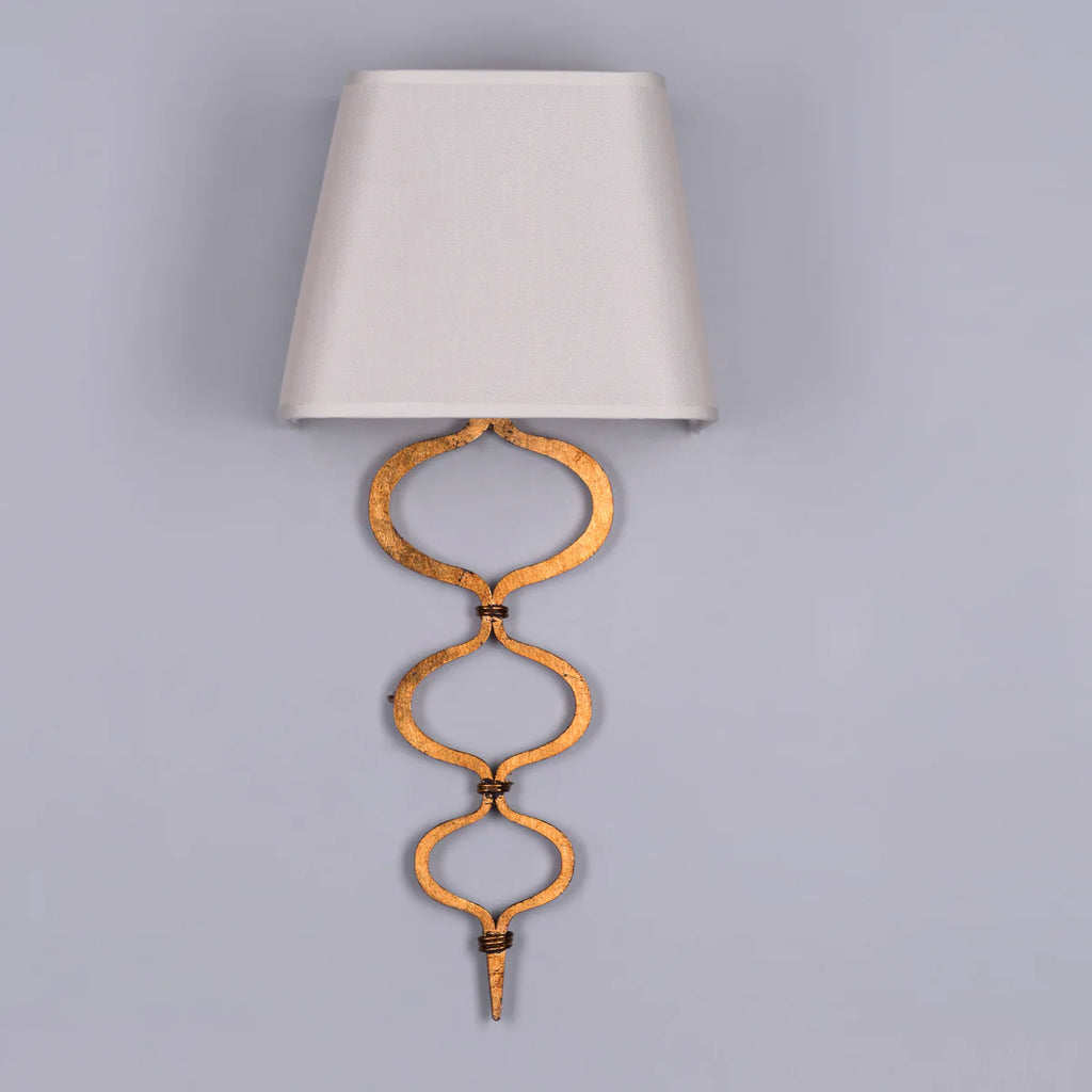 Sunlit (Cream, Gold, Foil Finish) Wall Light