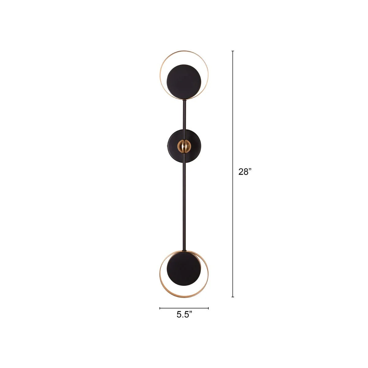 Been This Way (Black, Built-In LED) Wall Light
