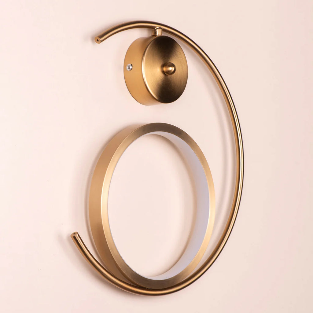 Playground (Gold, Built-In LED) Wall Light