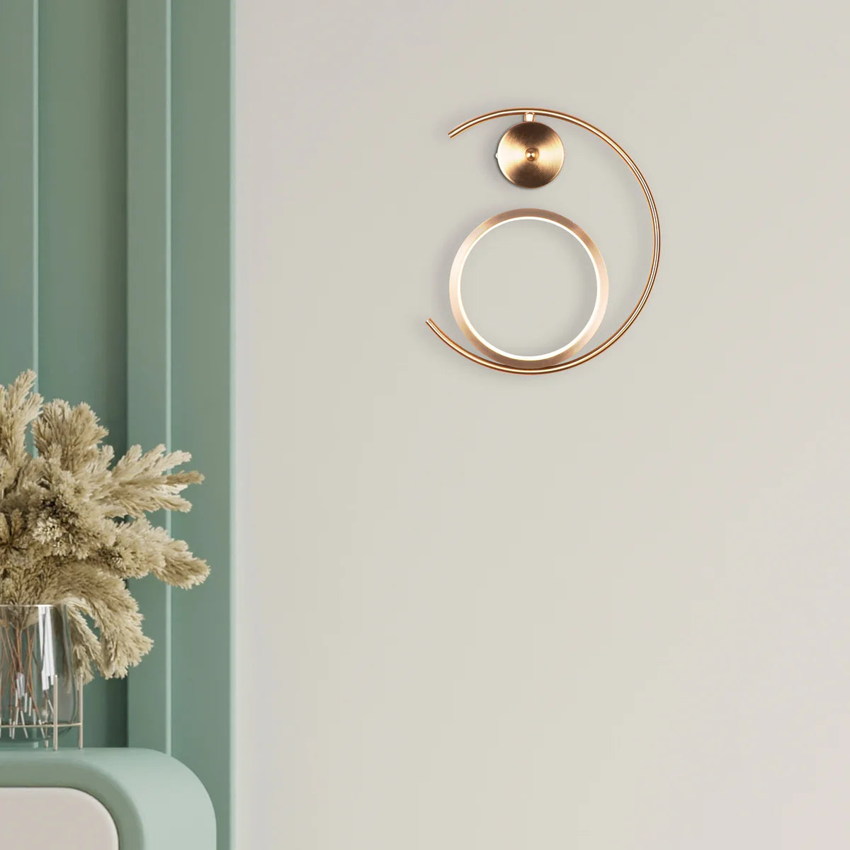 Playground (Gold, Built-In LED) Wall Light